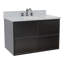 Ensemble de meuble-lavabo de salle de bain simple fixé au mur 37 po Ellesborough