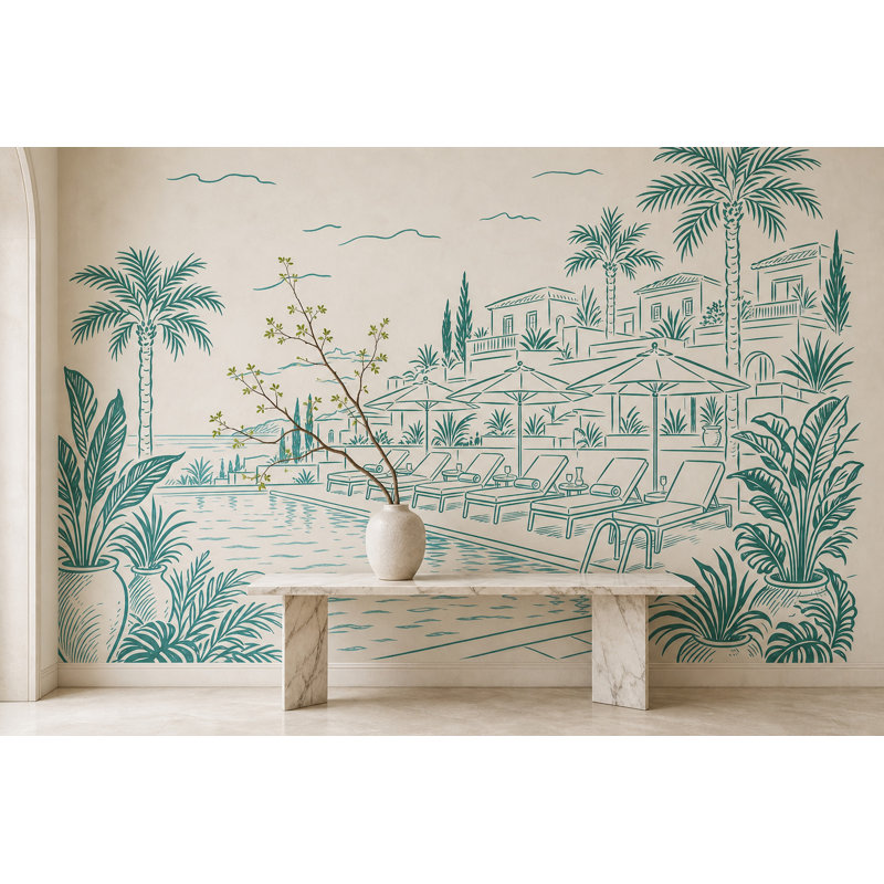 Décoration murale amovible Walls, 160 po x 108 po, Non tissé