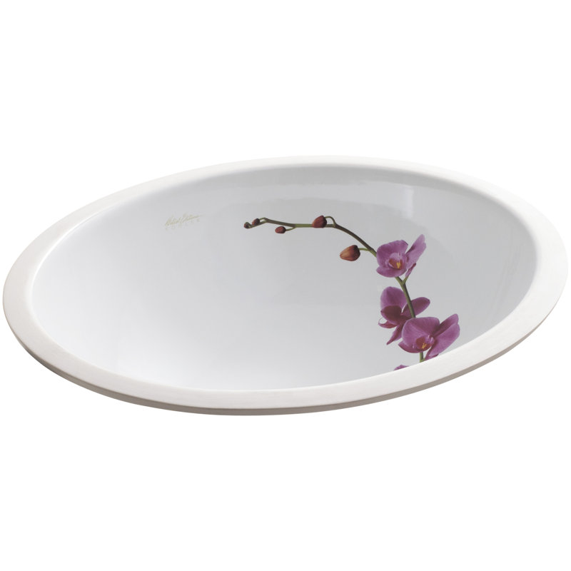 Caxton Ceramic Oval Undermount Bathroom Sink