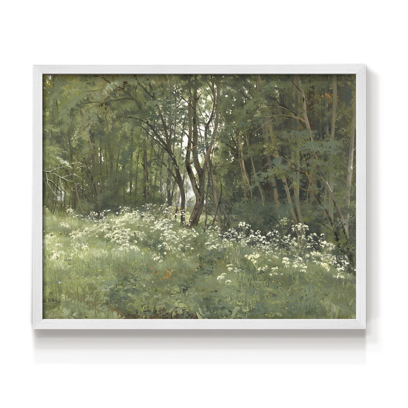 Paysages rétro-DCCCLX III - impression encadrée - réaménageable, Blanc, H 16 po x l 20 po
