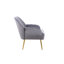 Fauteuil chic en velours Mid Century