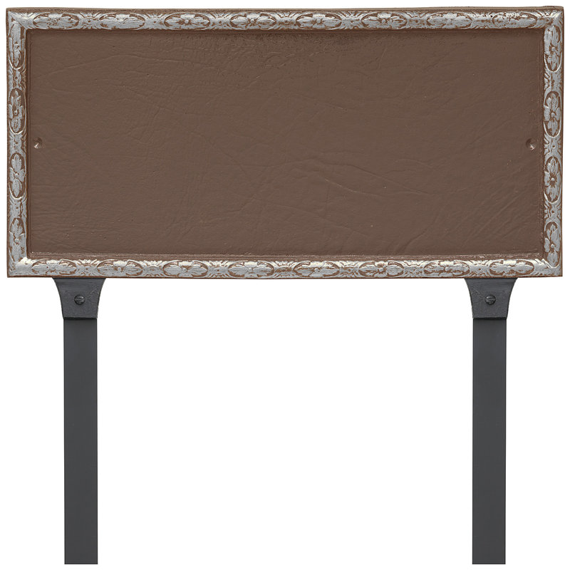 Plaque d'adresse rectangulaire à une ligne avec piquets de pelouse Jefferson, Oui, Sable / argent