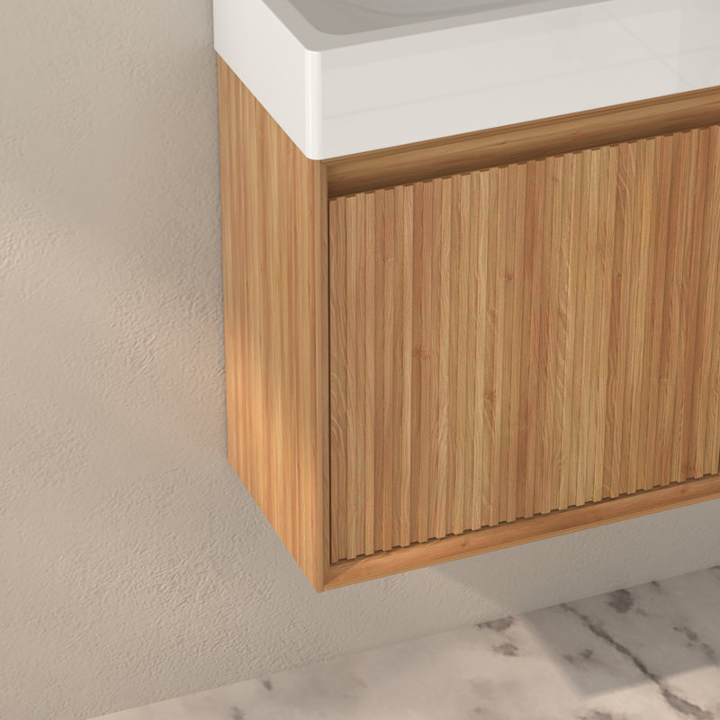 Petit meuble-lavabo mural