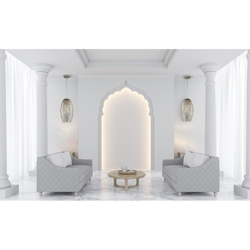 Trombley 6 - Light Golden Silver Unique/Statement Pendant