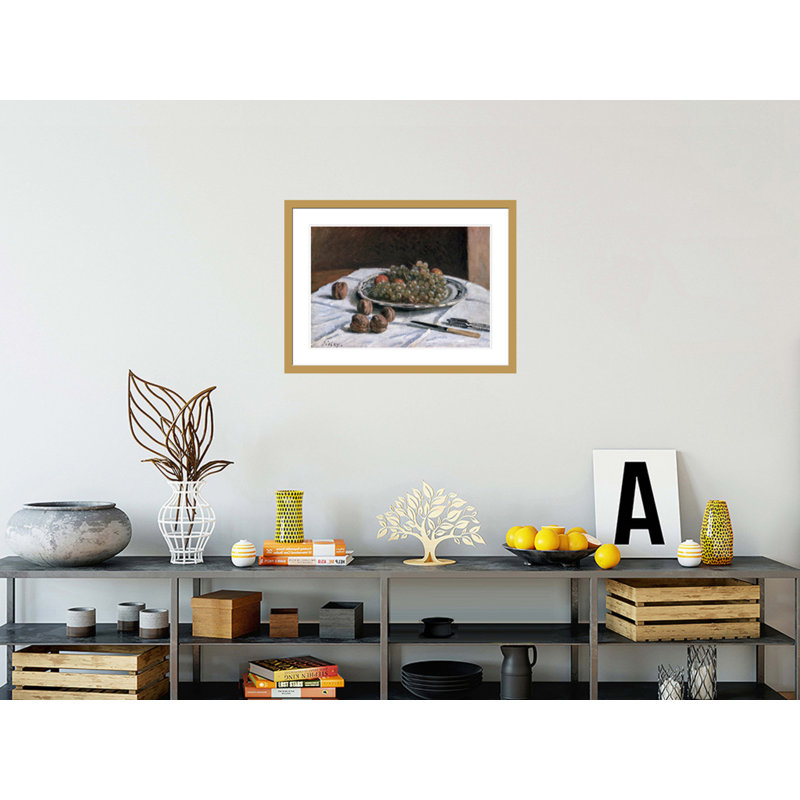 «Grapes and Walnuts» par Alfred Sisley, reproduction sur toile, H 22,03 po x l 29,5 po
