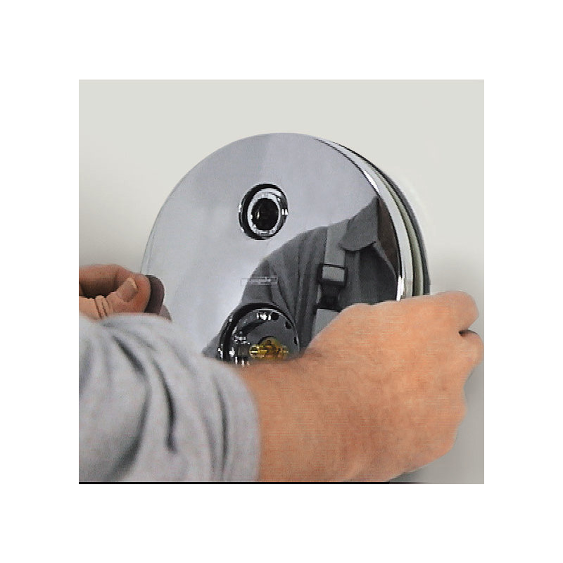 Showerselect S 1-Handle 6-Inch Wide, Temperature Memory, Thermostatic Valve Trim Only, with Diverter, Brushed Black Chrome