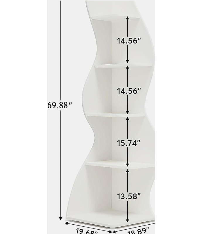 Support pour plante à 5 niveaux, Blanc