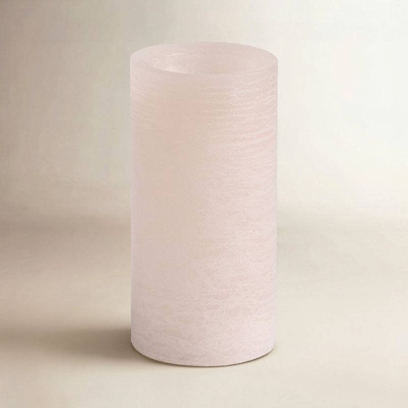 Bougie Ovellette à DEL sans parfum, Rose