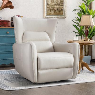 35.8'' Wide Modern and Soft Power Glider and Rocker Recliner with Wide Backrest -  Red Barrel Studio®, 2A434EF4E2234932B9AAC26BFB323189