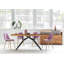 Noemi Teak Rectangular Wood Top Dining Table with Steel Base-1529079979-1529079980