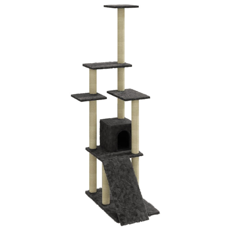 Ruislip 155cm H Cat Tree, Dark Grey