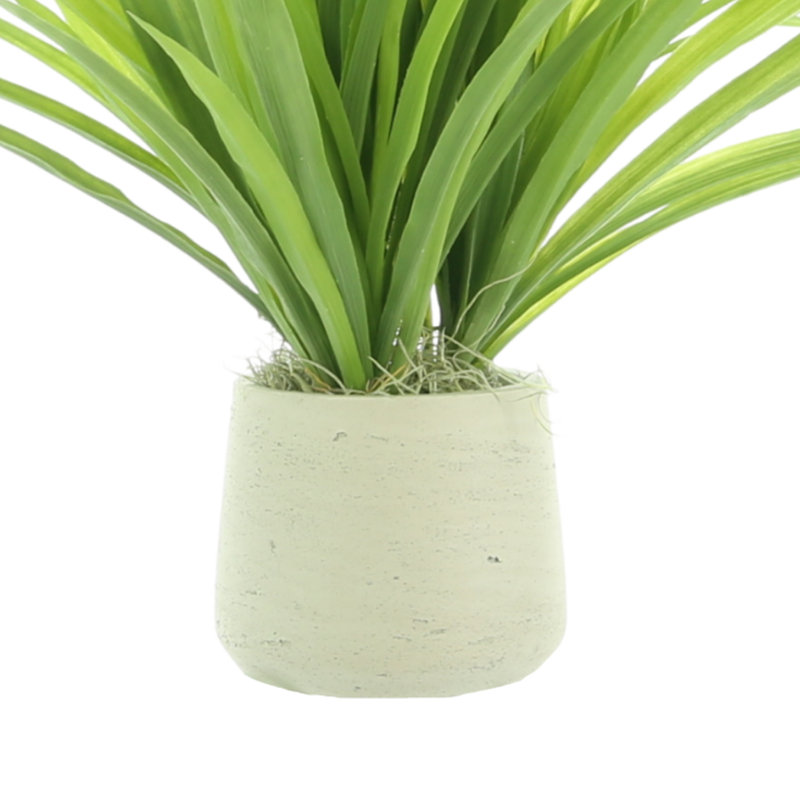 Riey 17'' Faux Grass in Fiberstone Pot