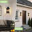 2-Light 22 In. Black Outdoor Wall Light Fixture, Waterproof  Wall Lantern Sconce Farmhouse Hardwired Wall Mounted Front Door Porch Light-208054017-208054023