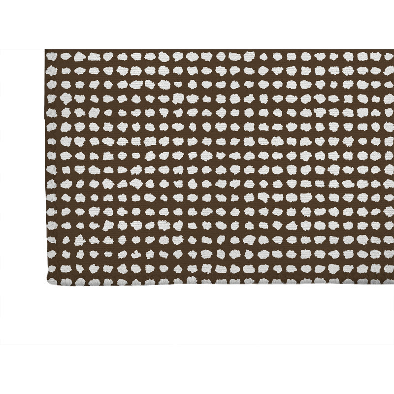 Tapis de bureau léger Grunge Row, 60" W x 36" D, Brun moka