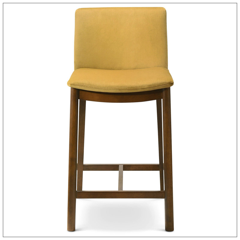 Vimala Upholstered Counter Stool, Yellow