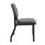Chaise d'invité de réception Lea, siège et dossier en vinyle antimicrobien, noir-118318911