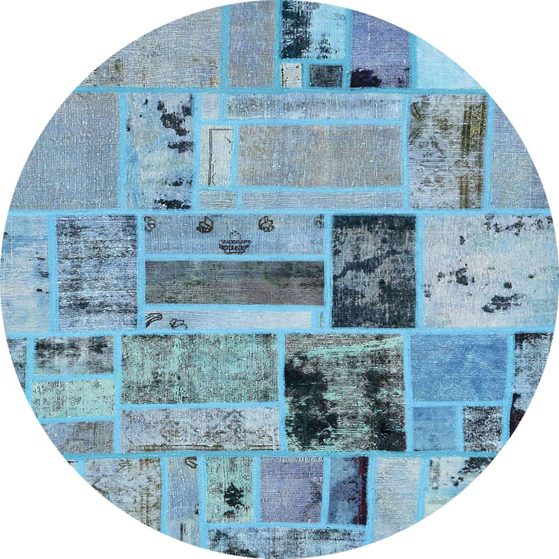 Abstract Indoor Rug, Round 3'
