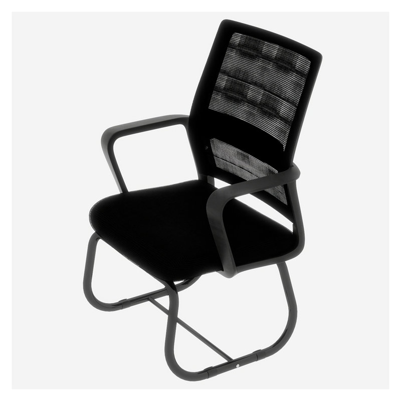 Chaise de bureau ergonomique en filet avec structure en forme d'arc - Siège de bureau confortable pour la maison et le bureau