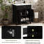 Meuble-lavabo noir de 30 po avec lavabo en céramique, style élégant, tablettes réglables, portes à fermeture en douceur de 30 po noires, rangement polyvalent-2048142183