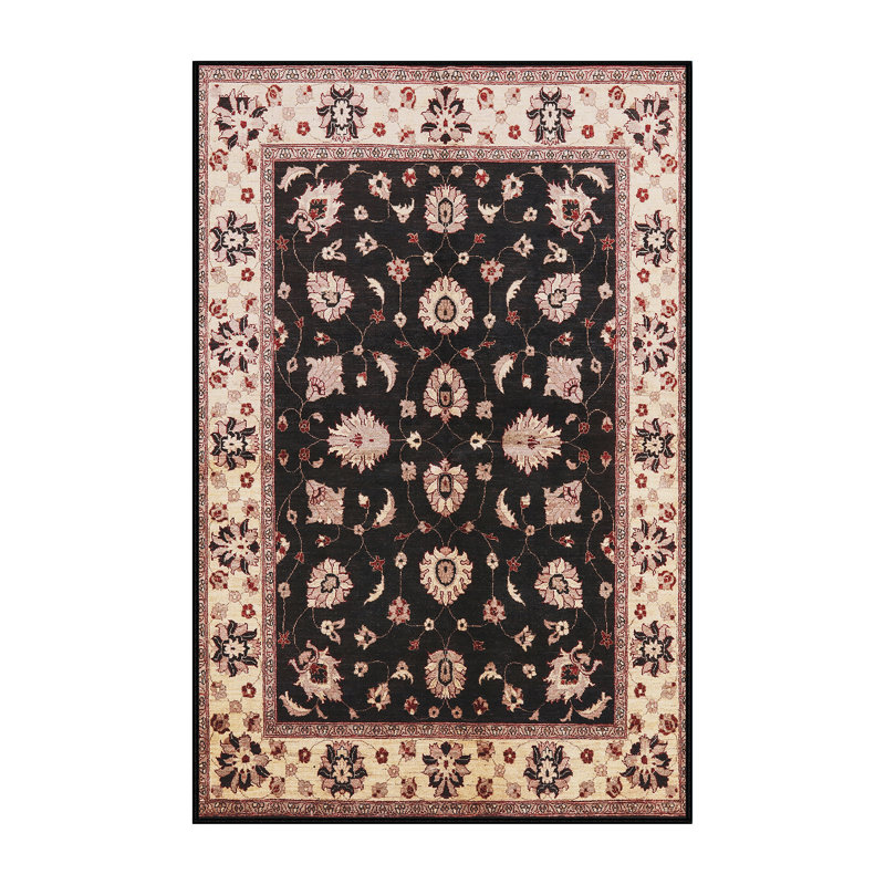 Tapis oriental noir / beige Dajad, Rectangle 2 pi x 3 pi