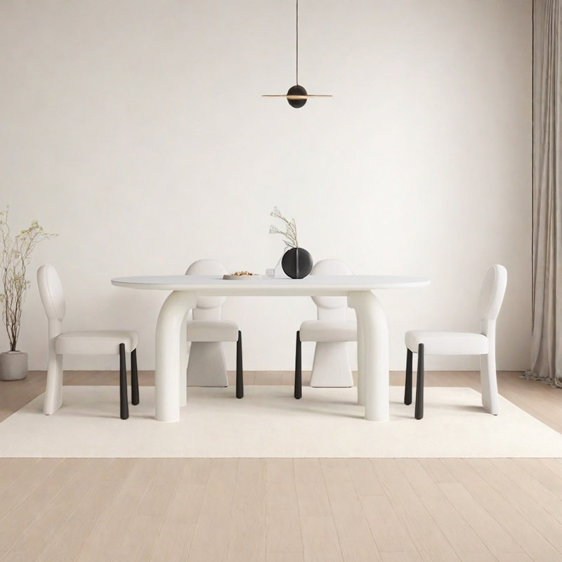 Table de salle à manger French French, H 29,5 po x L 55,1 po x l 31,5 po