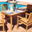 Helmick 47" Rectangular Teak Wood Outdoor Dining Table