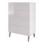 Commode 4 tiroirs en blanc-1787921387