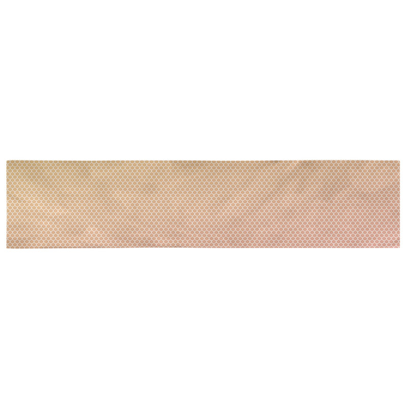 Chemin de table sirène balances Avicia, 91,5 po x 17,5 po, Mauve, Coton