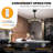 Poling Ceiling Fan with Light Kit