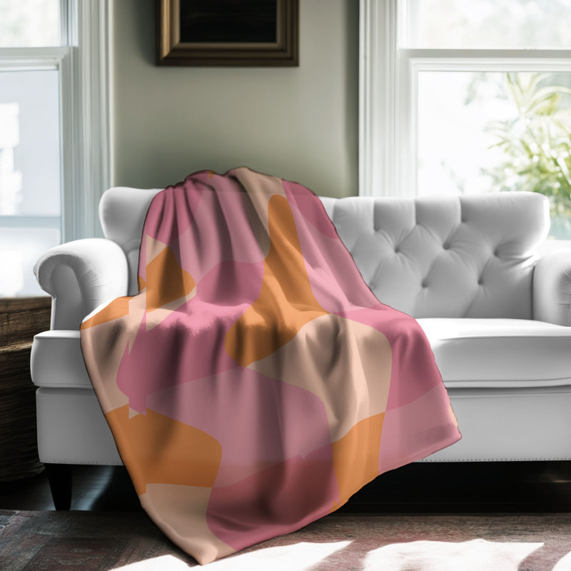Atmosphère traditionnelle - couverture en sherpa de qualité supérieure 1 pièce WB_FL_100624_0024, L 50 po x L 60 po