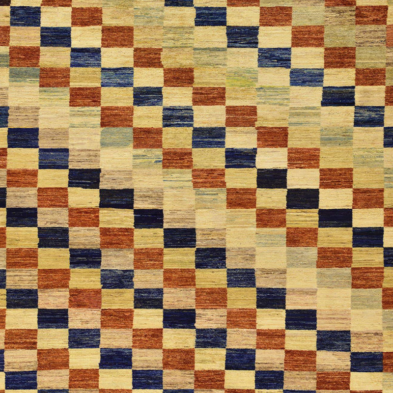 Tapis abstrait moderne 114, Carré 4 pi