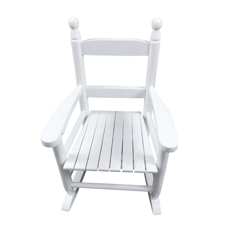Chaise berçante intérieure / extérieure en bois de peuplier massif l 18,9 po x P 14,17 po x H 22,44 po Juniper