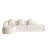 Miloa Boneless 111.8-Inch Curved Modular Sofa With Lychee-Textured Polyester And Extra-Wide Chaise Lounge-120347293-120347291
