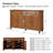 Aleq 58'' Sideboard with Stemware Rack and Adjustable Shelves-106896209