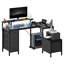 L-Shaped Metal Base Computer Desk-386128480