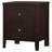 Garrett Cappuccino 2-Drawer Rectangular Nightstand