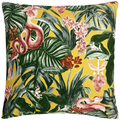Indoor / Outdoor Floral Square Throw