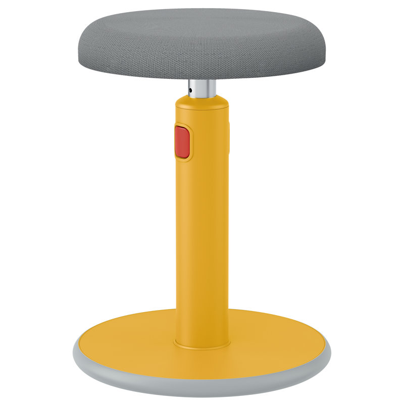 Adjustable Height Ergonomic Active Stool, Yellow