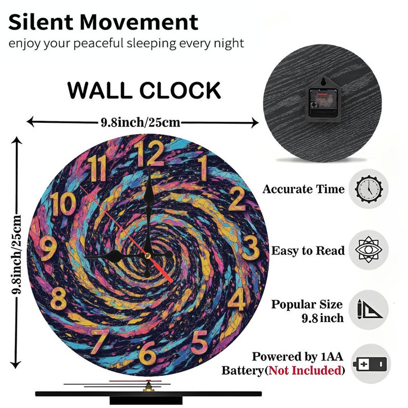 Cadran de l'horloge tourbillon coloré
