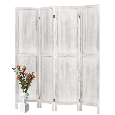 Room Divider Screen With Solid Wood Frame – 4/6 Panel Folding Privacy Screen, 360° Adjustable Panels, Handcrafted Decorative Partition For Bedroom, Li
