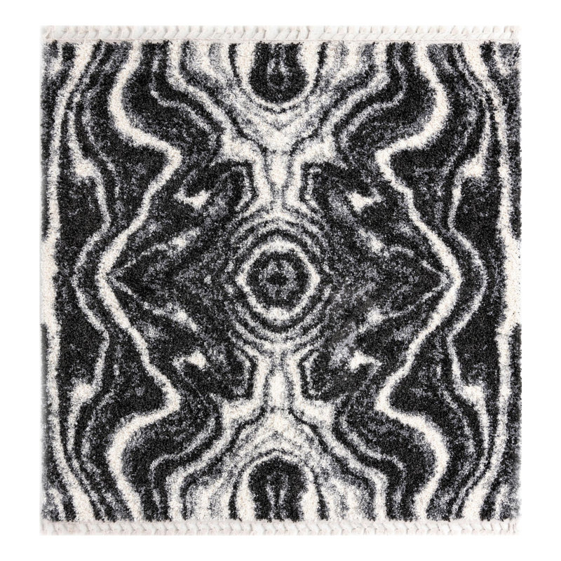 Adilkhan Ikat Indoor Rug, Square 7'10"
