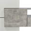Meuble télé élégant, Lowboard - Blanc ultrabrillant, 78,7 po avec éclairage DEL. Mobilier de salon. Design moderne. Surface en verre élégante.-172675006