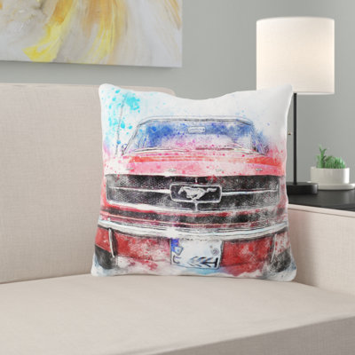 Outdoor Reversible Throw Pillow