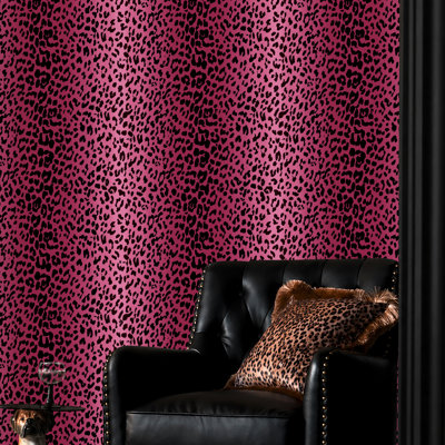Almiro Leopard Pink Wallpaper