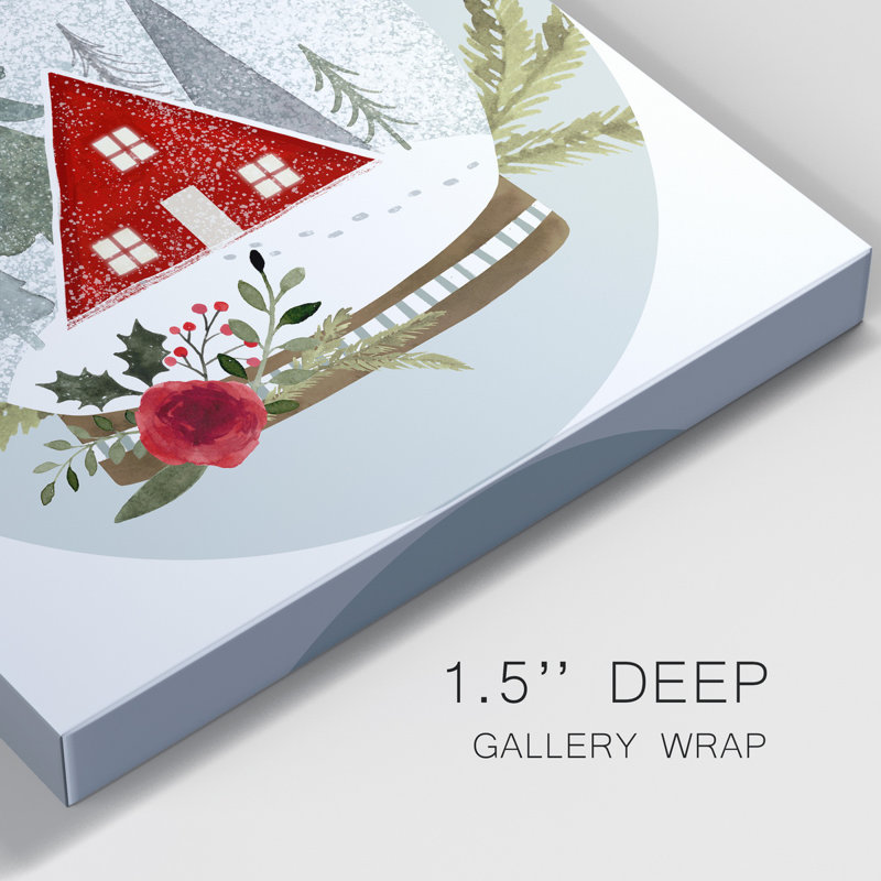 " Snow Globe Village Collection C ", 16" H x 16" W x 1.5" D