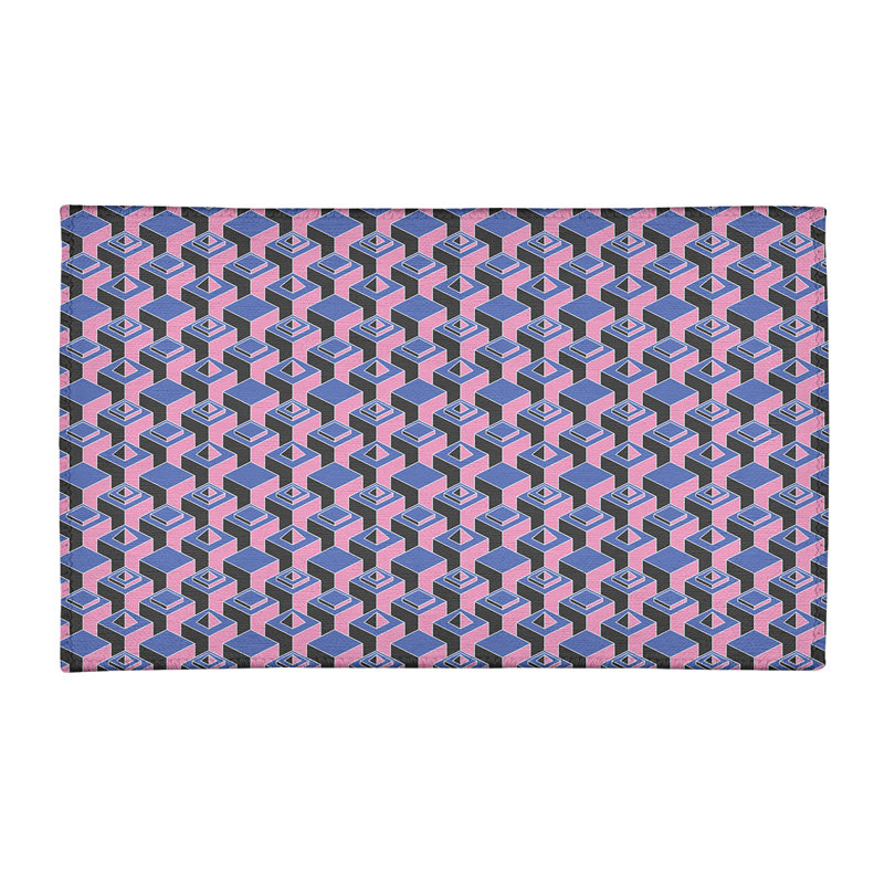 Chenille Geometric Indoor Rug, Rectangle 2' x 3'