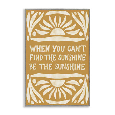 Boho «Be The Sunshine», estampe numérique par Amanda Houston