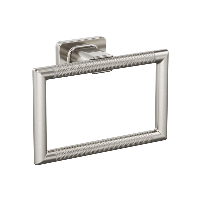 Bronx Closed Towel Ring, Brushed Nickel