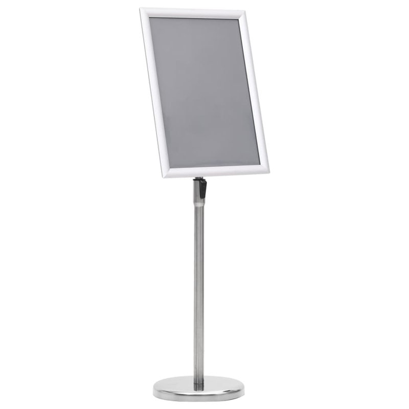 Porte-affiche Vidaxl A3, Argent argent