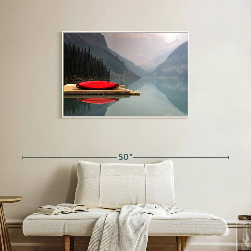 Mountain Lake Kayak, Cadre flottant blanc, 37 po x 25 po